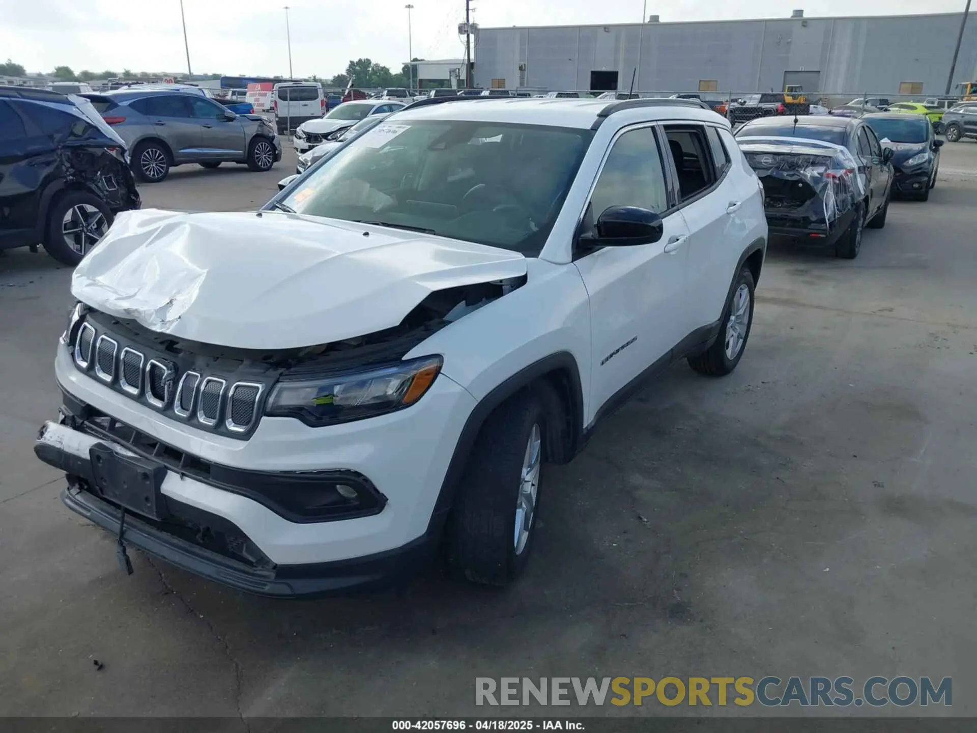 2 Фотография поврежденного автомобиля 3C4NJCBB6NT217940 JEEP COMPASS 2022