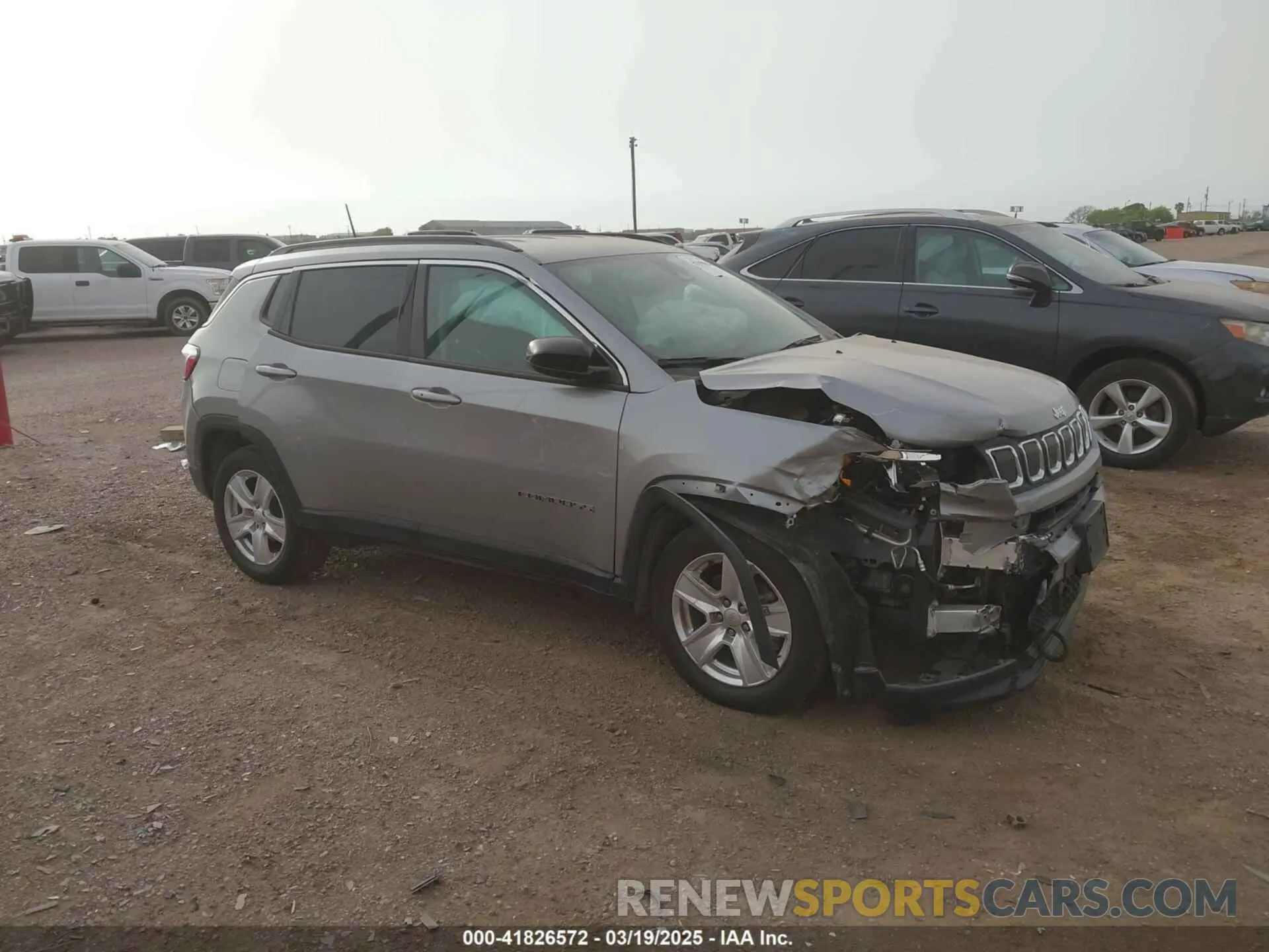 1 Photograph of a damaged car 3C4NJCBB8NT204932 JEEP COMPASS 2022