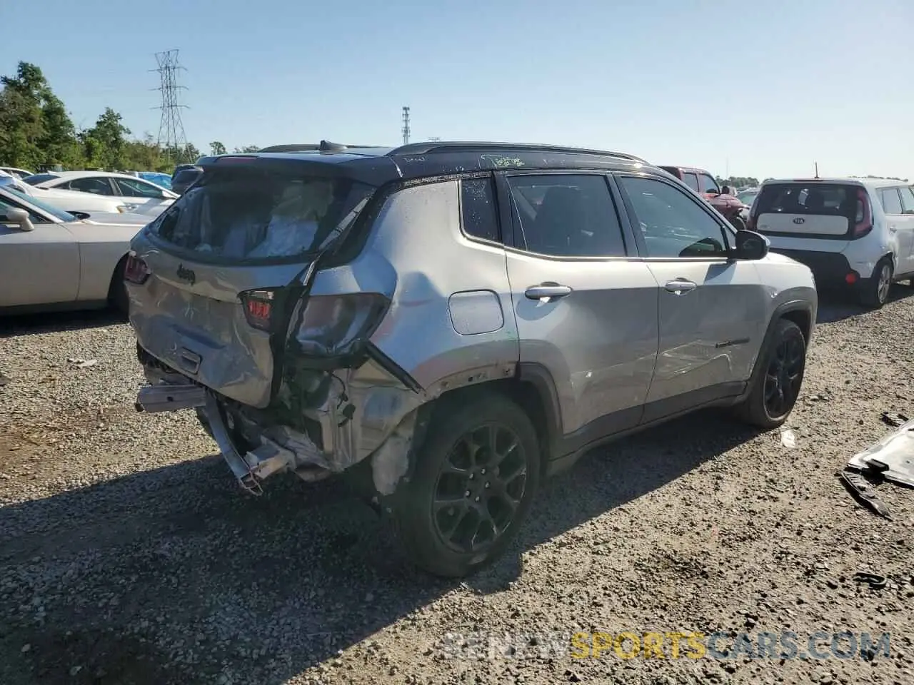 3 Фотография поврежденного автомобиля 3C4NJCBB9NT166613 JEEP COMPASS 2022