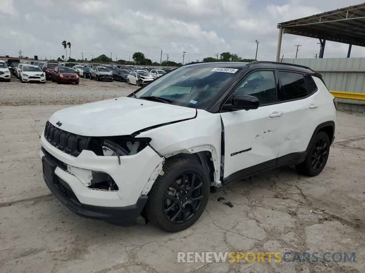 1 Photograph of a damaged car 3C4NJCBB9NT211131 JEEP COMPASS 2022