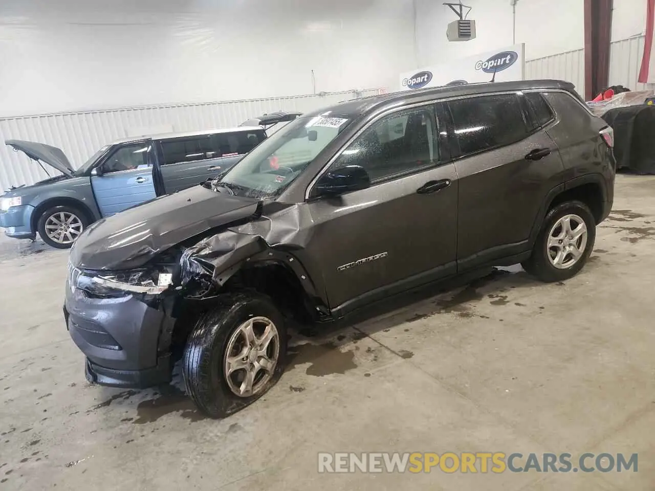 1 Photograph of a damaged car 3C4NJDAB5NT117738 JEEP COMPASS 2022