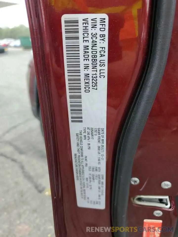 14 Фотография поврежденного автомобиля 3C4NJDBB0NT132257 JEEP COMPASS 2022