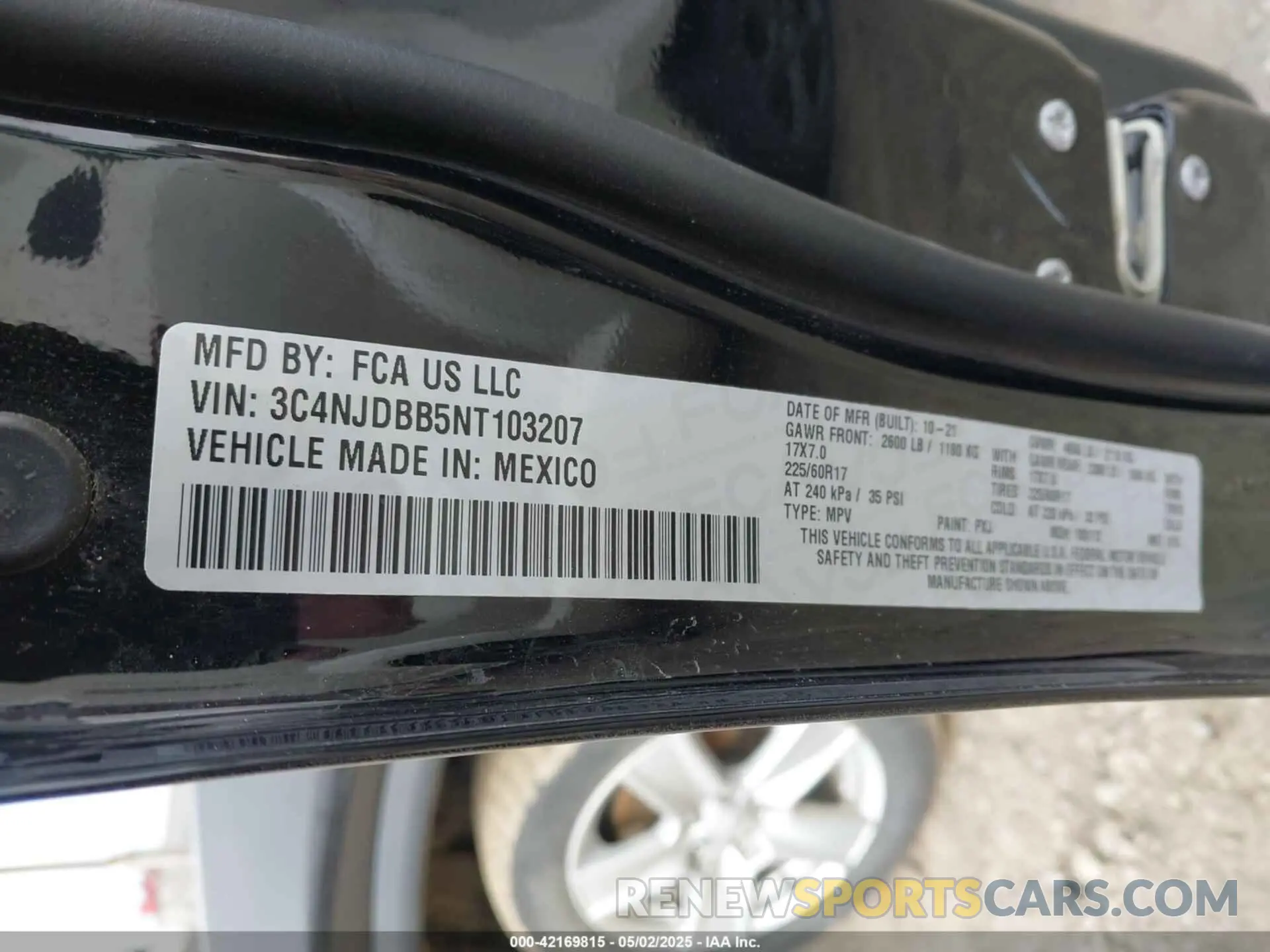 9 Фотография поврежденного автомобиля 3C4NJDBB5NT103207 JEEP COMPASS 2022
