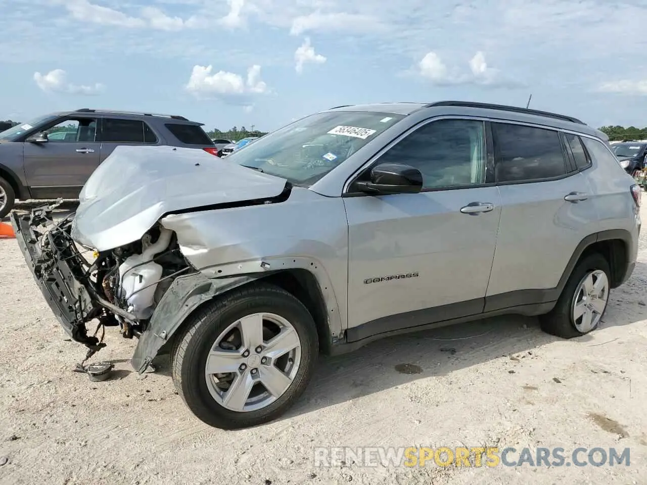 1 Photograph of a damaged car 3C4NJDBB5NT178960 JEEP COMPASS 2022