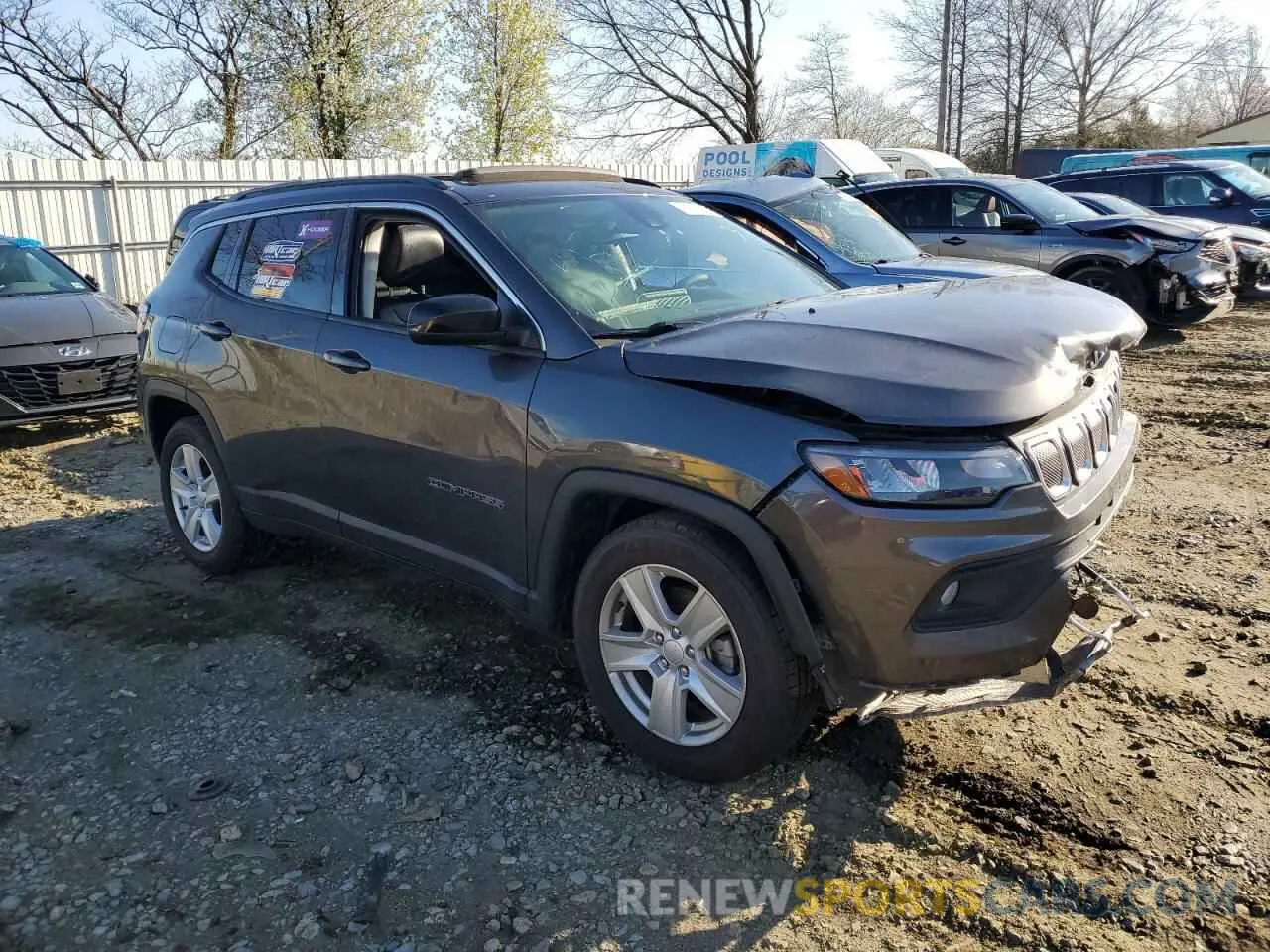 4 Photograph of a damaged car 3C4NJDBB6NT107119 JEEP COMPASS 2022