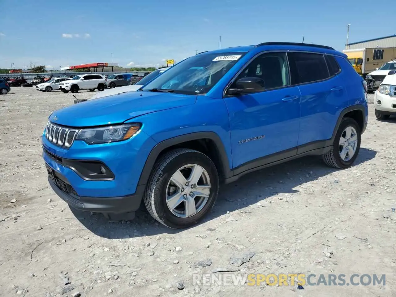 1 Photograph of a damaged car 3C4NJDBB7NT127413 JEEP COMPASS 2022