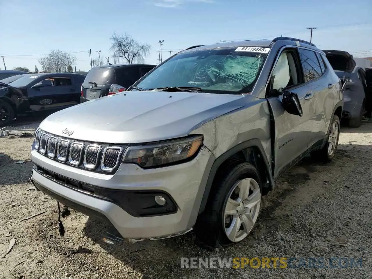 1 Photograph of a damaged car 3C4NJDBB7NT209884 JEEP COMPASS 2022