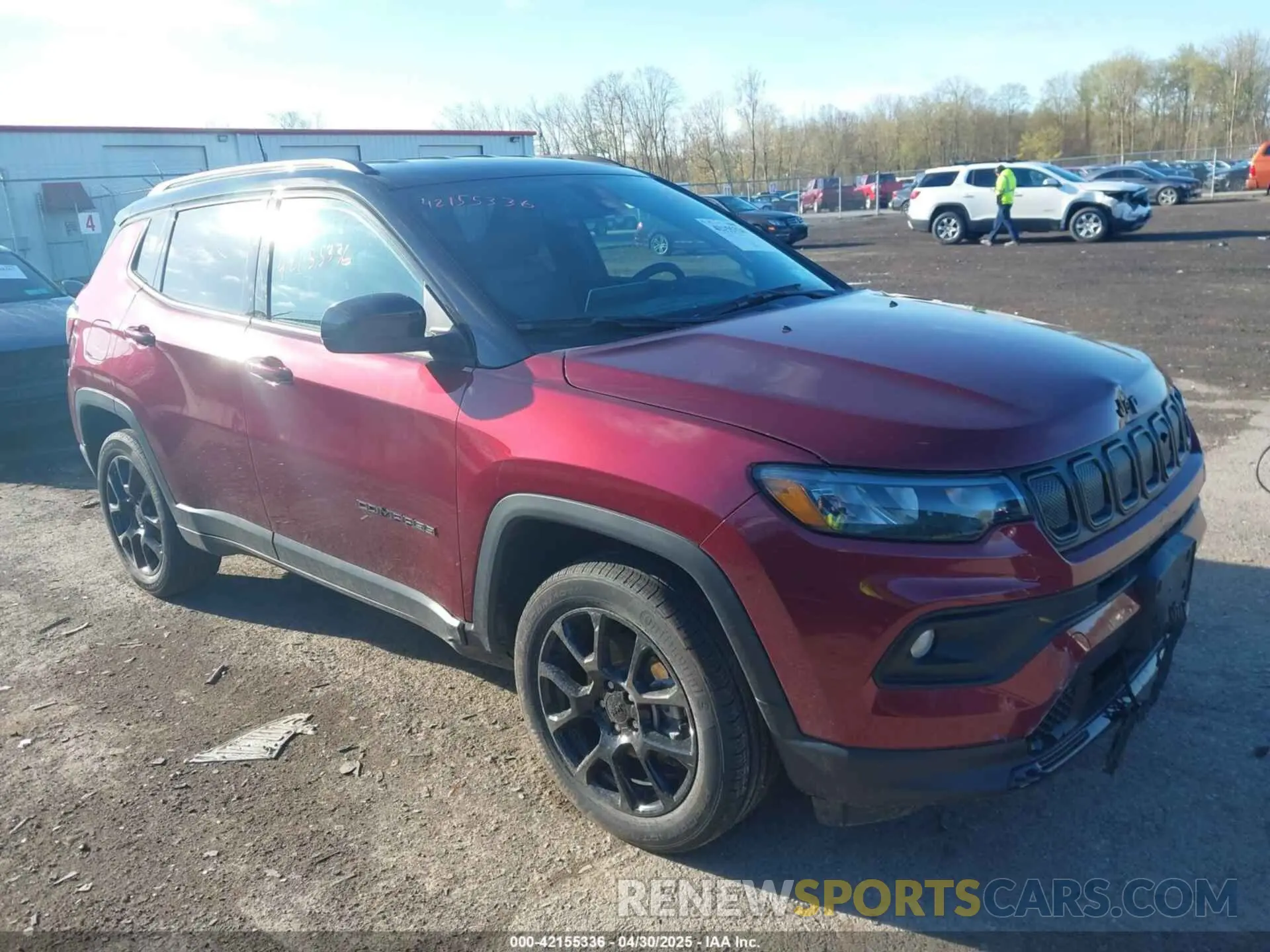 1 Photograph of a damaged car 3C4NJDBB8NT184607 JEEP COMPASS 2022