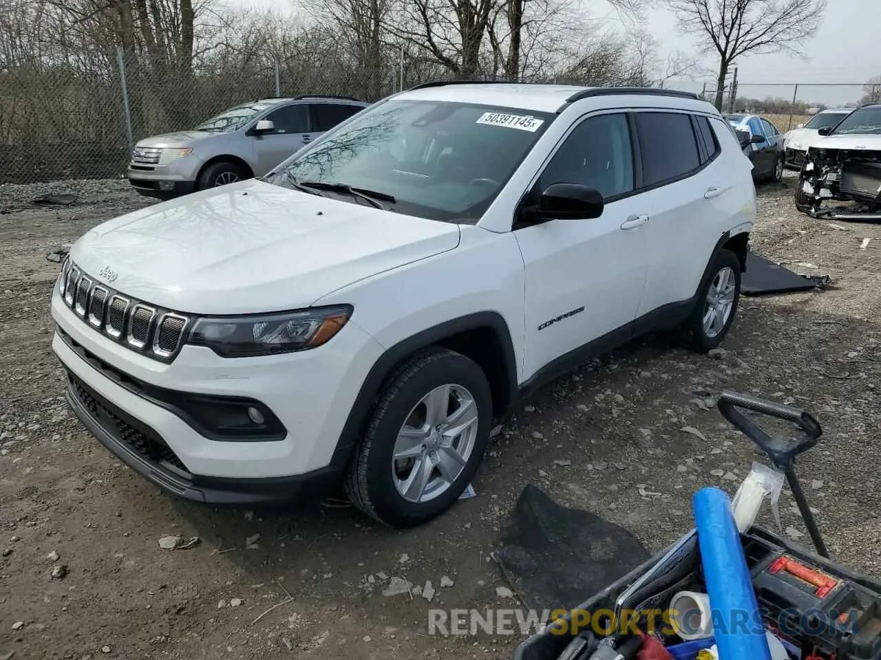 1 Photograph of a damaged car 3C4NJDBBXNT210334 JEEP COMPASS 2022