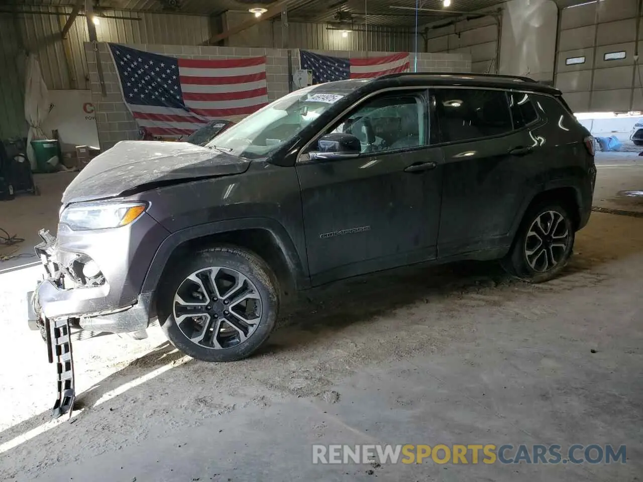 1 Photograph of a damaged car 3C4NJDCB0NT103601 JEEP COMPASS 2022