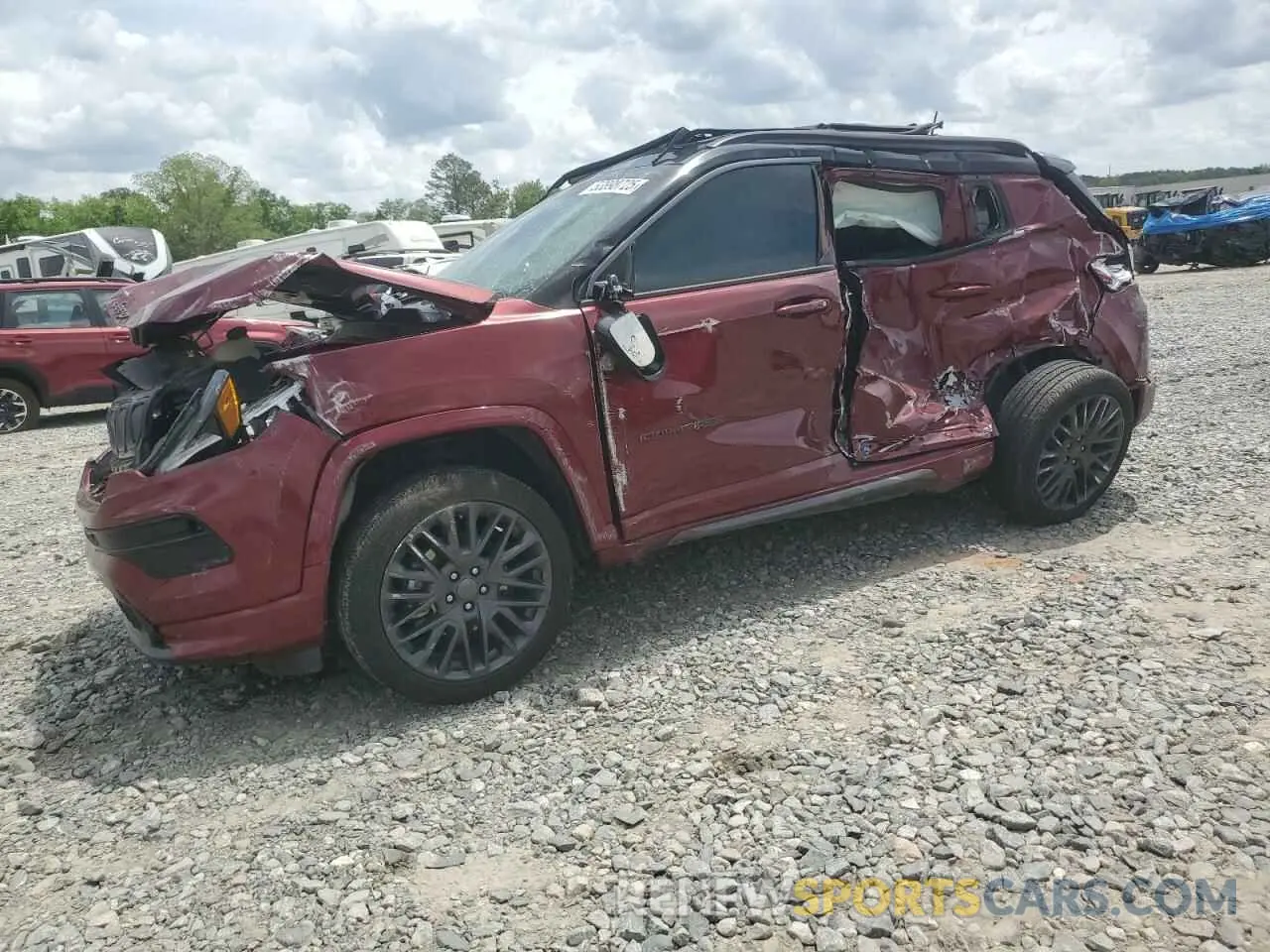 1 Photograph of a damaged car 3C4NJDCB0NT178556 JEEP COMPASS 2022
