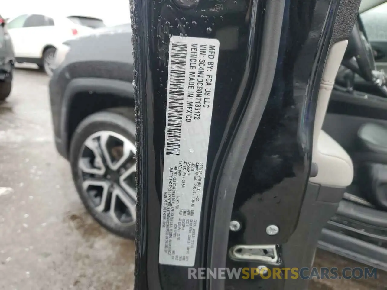 12 Photograph of a damaged car 3C4NJDCB0NT186172 JEEP COMPASS 2022