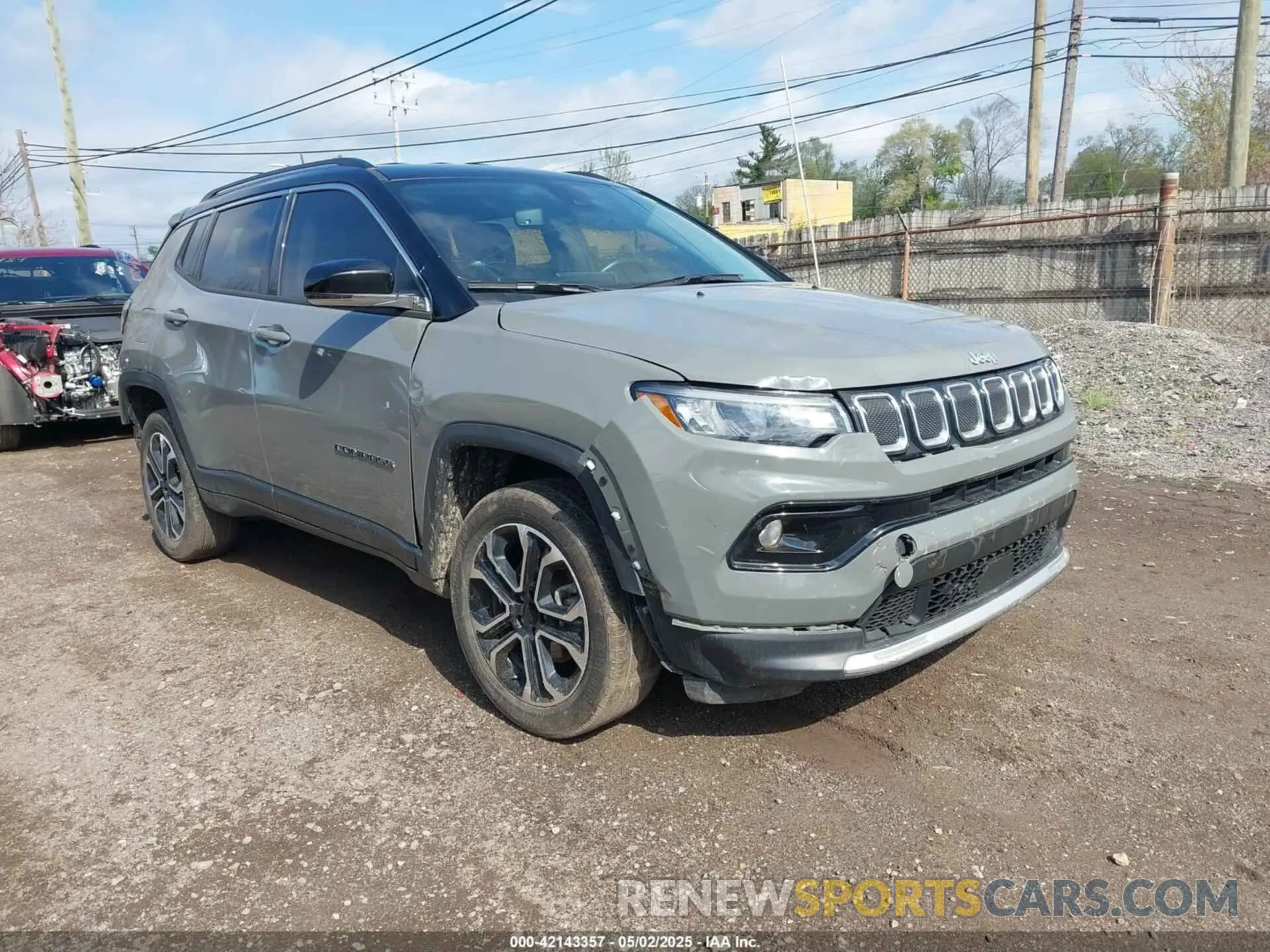 1 Photograph of a damaged car 3C4NJDCB3NT145518 JEEP COMPASS 2022