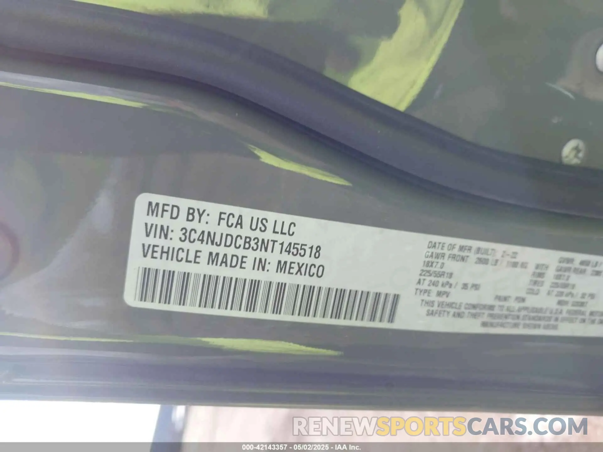 9 Photograph of a damaged car 3C4NJDCB3NT145518 JEEP COMPASS 2022