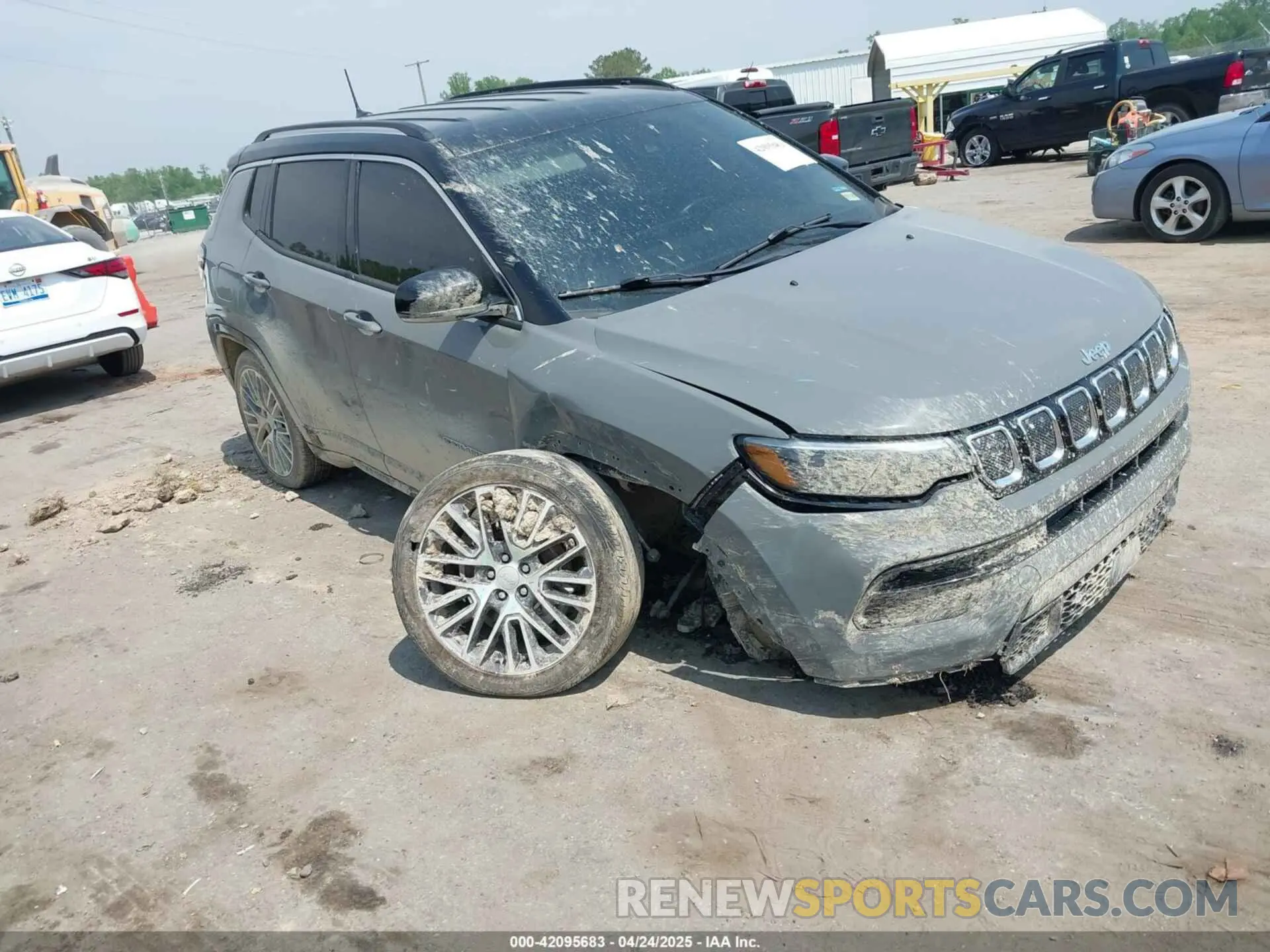 1 Photograph of a damaged car 3C4NJDCB4NT158729 JEEP COMPASS 2022