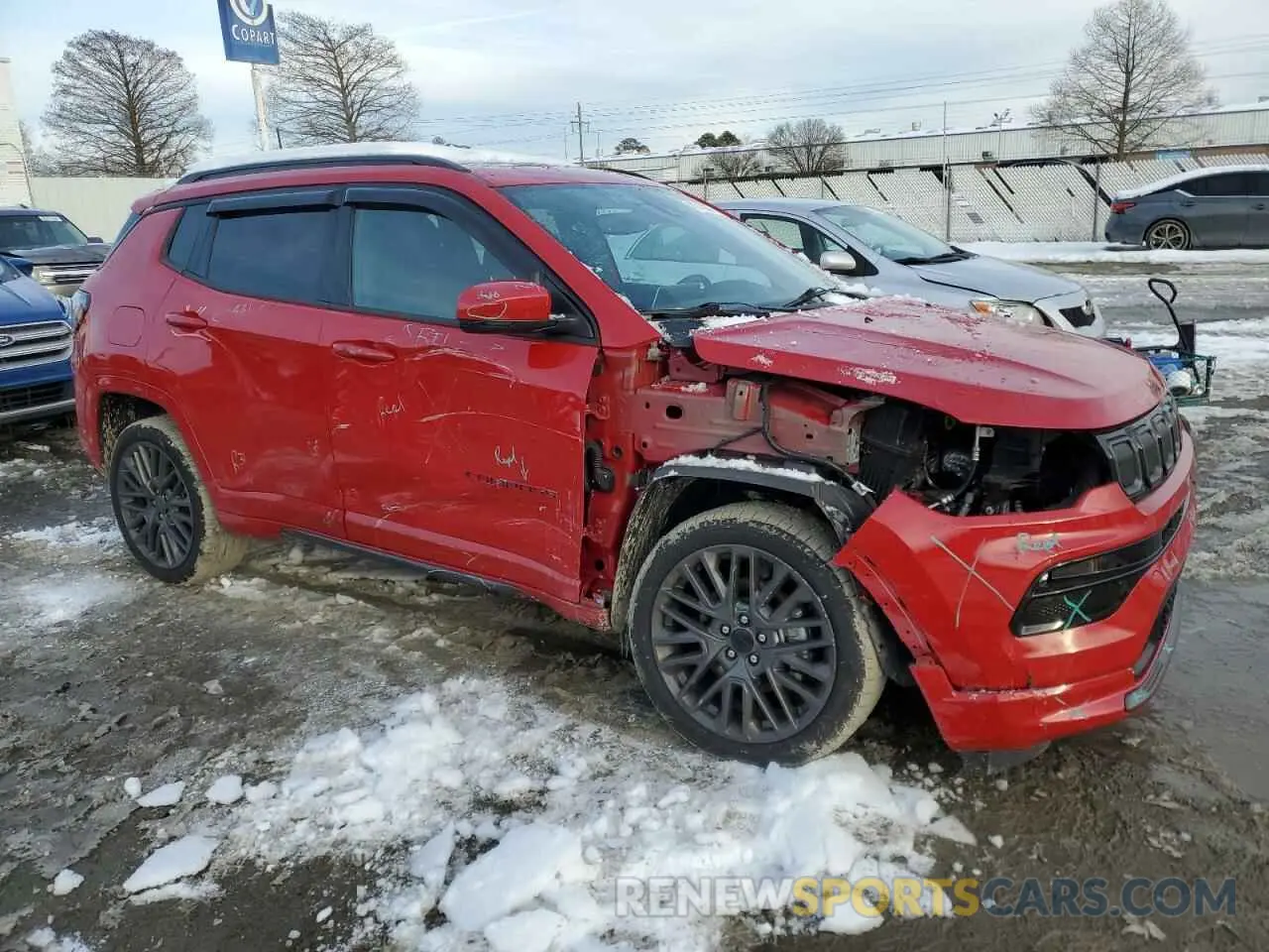 4 Photograph of a damaged car 3C4NJDCB5NT191741 JEEP COMPASS 2022