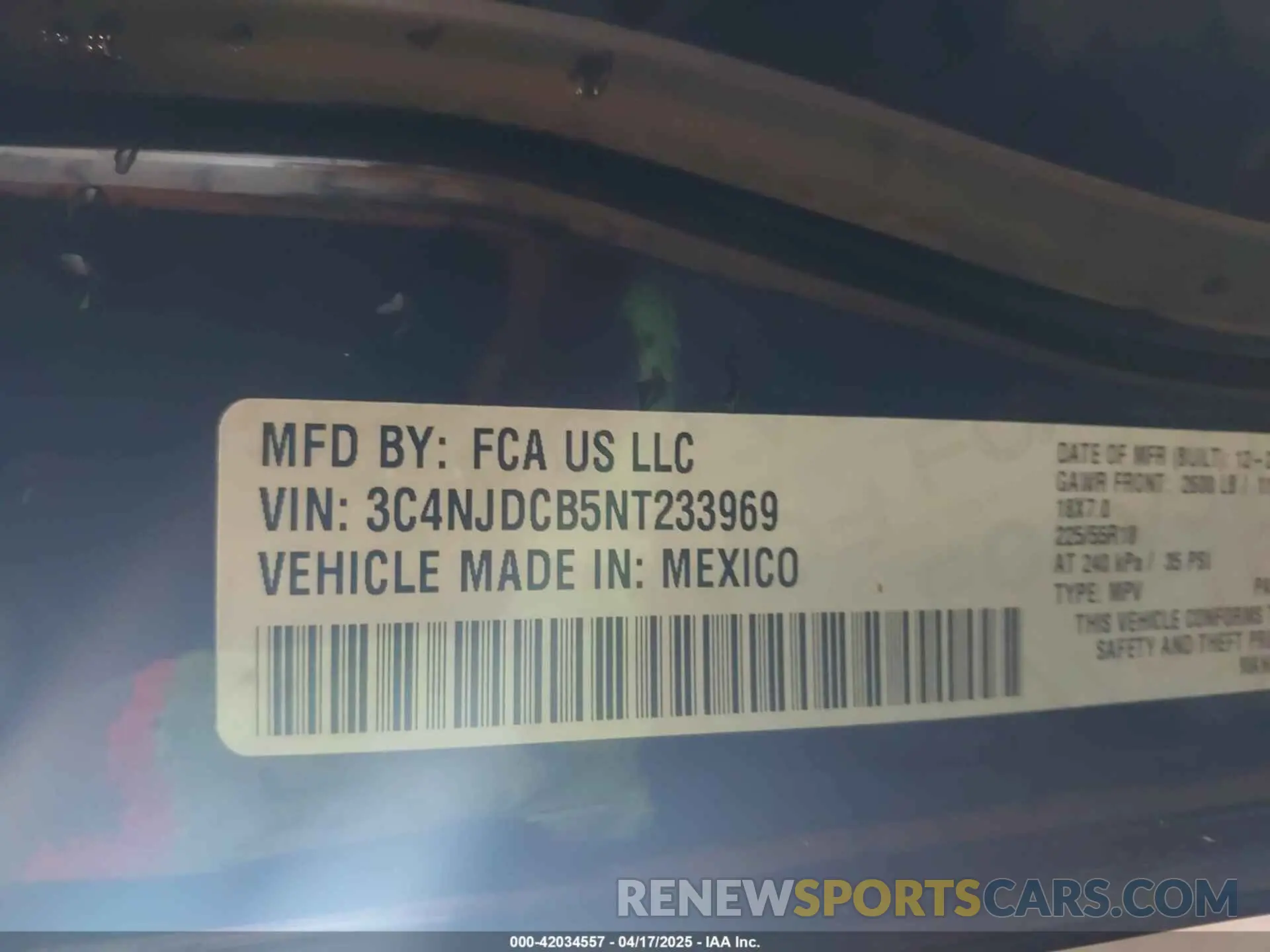 9 Фотография поврежденного автомобиля 3C4NJDCB5NT233969 JEEP COMPASS 2022
