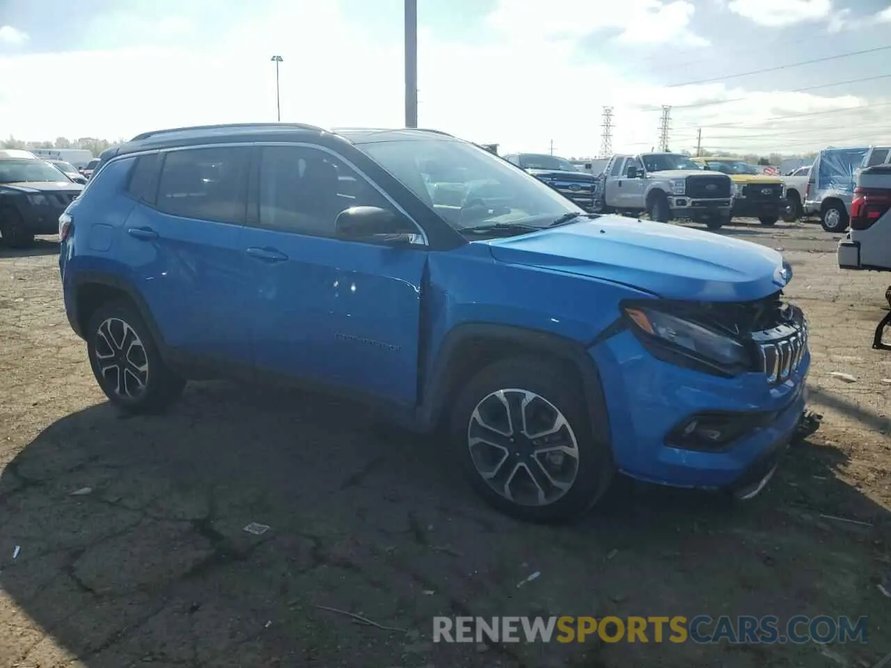 4 Photograph of a damaged car 3C4NJDCB6NT102209 JEEP COMPASS 2022