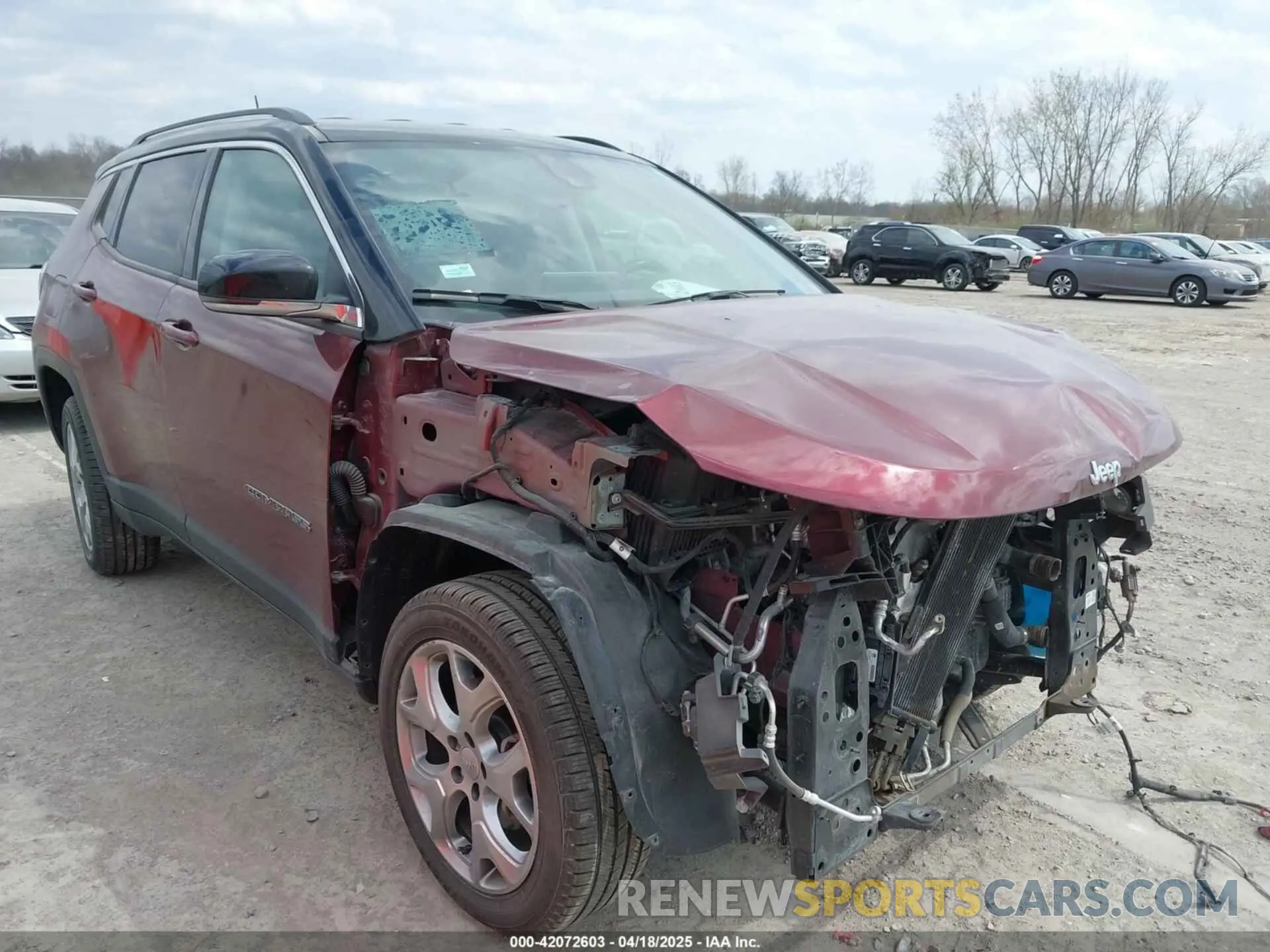 1 Photograph of a damaged car 3C4NJDCB8NT124275 JEEP COMPASS 2022