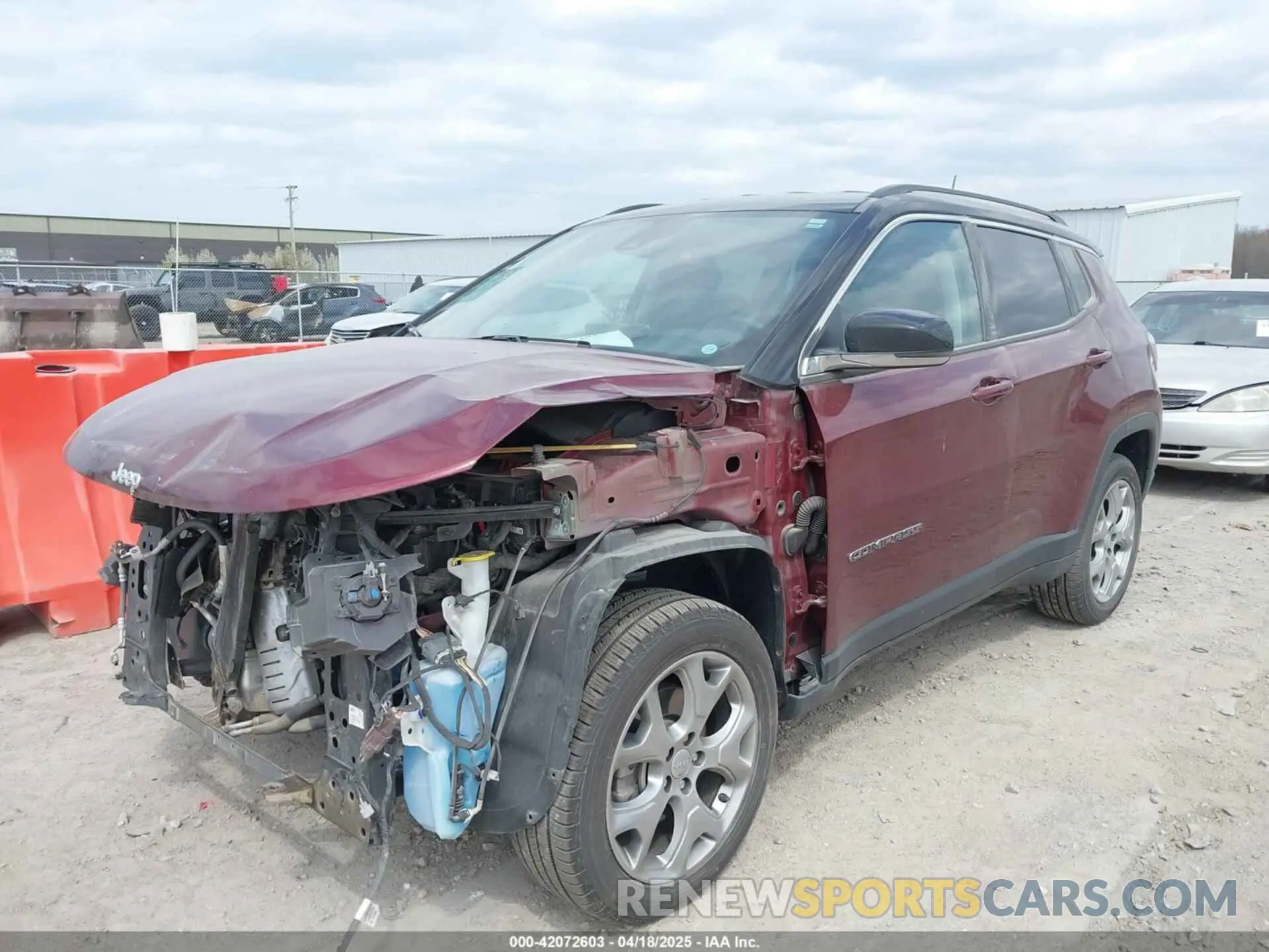 2 Photograph of a damaged car 3C4NJDCB8NT124275 JEEP COMPASS 2022