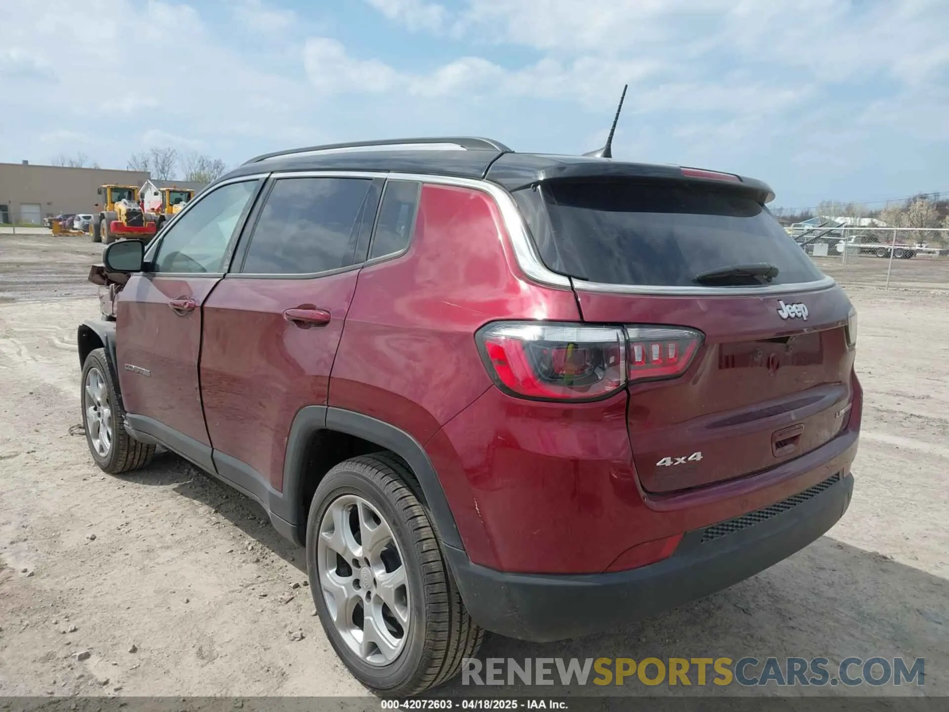 3 Photograph of a damaged car 3C4NJDCB8NT124275 JEEP COMPASS 2022