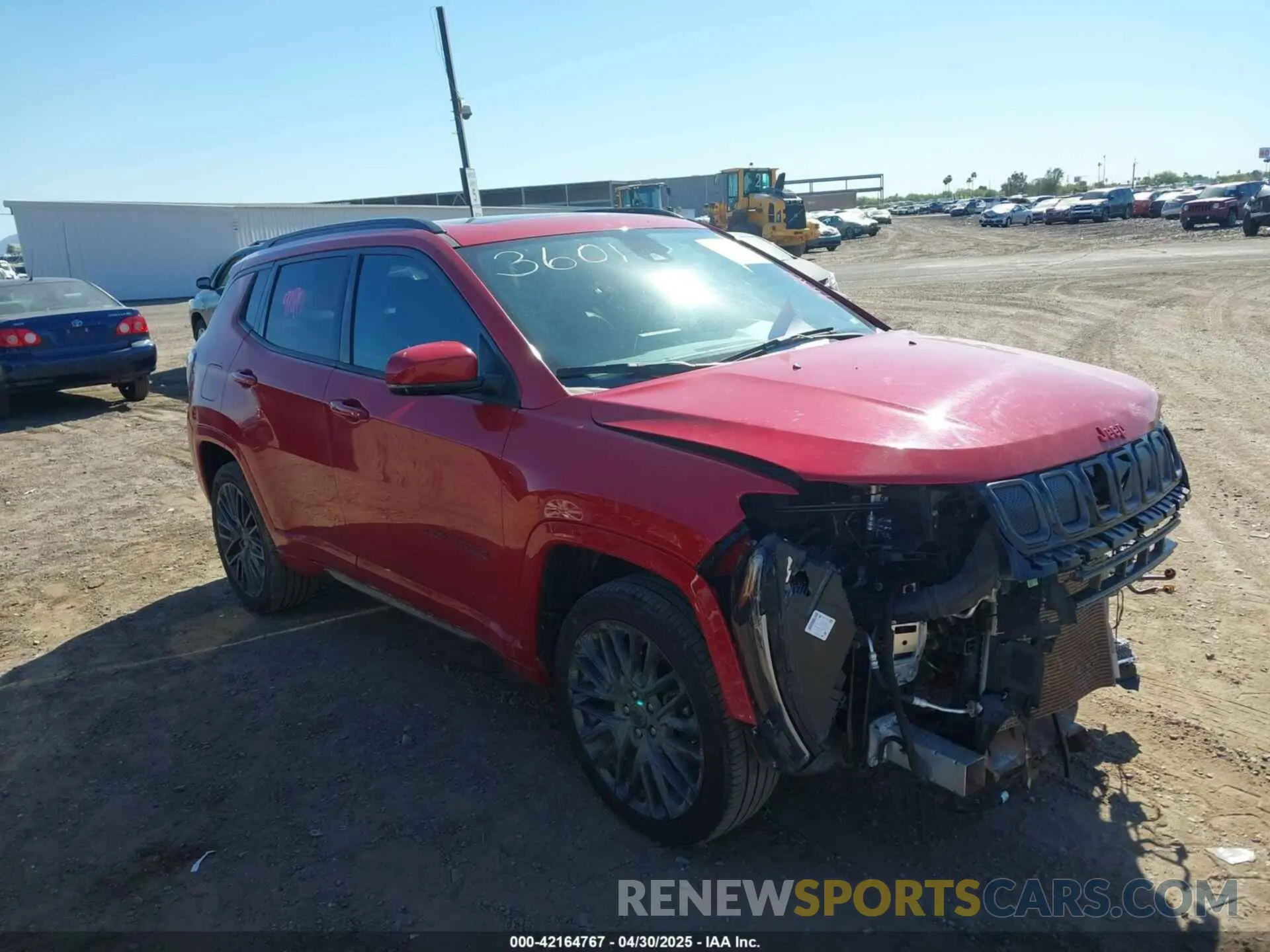 1 Photograph of a damaged car 3C4NJDCB9NT192035 JEEP COMPASS 2022