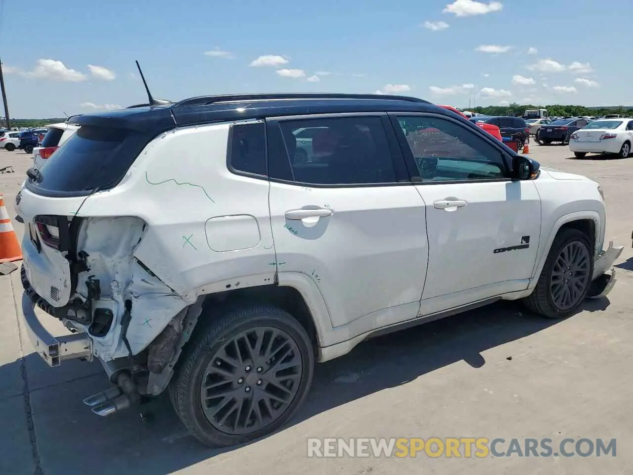3 Фотография поврежденного автомобиля 3C4NJDCBXNT185627 JEEP COMPASS 2022