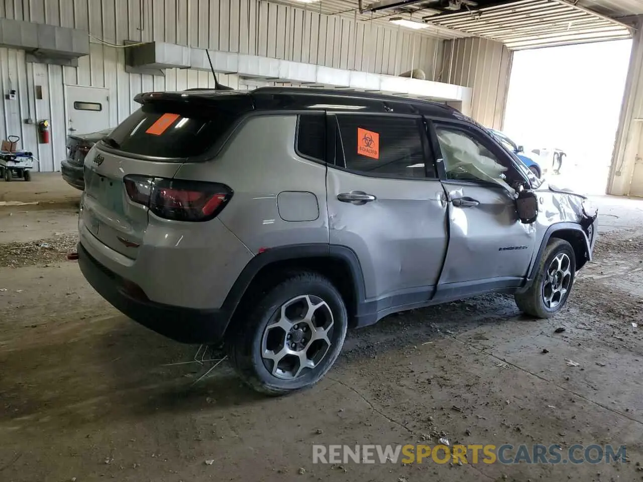 3 Photograph of a damaged car 3C4NJDDB4NT156932 JEEP COMPASS 2022