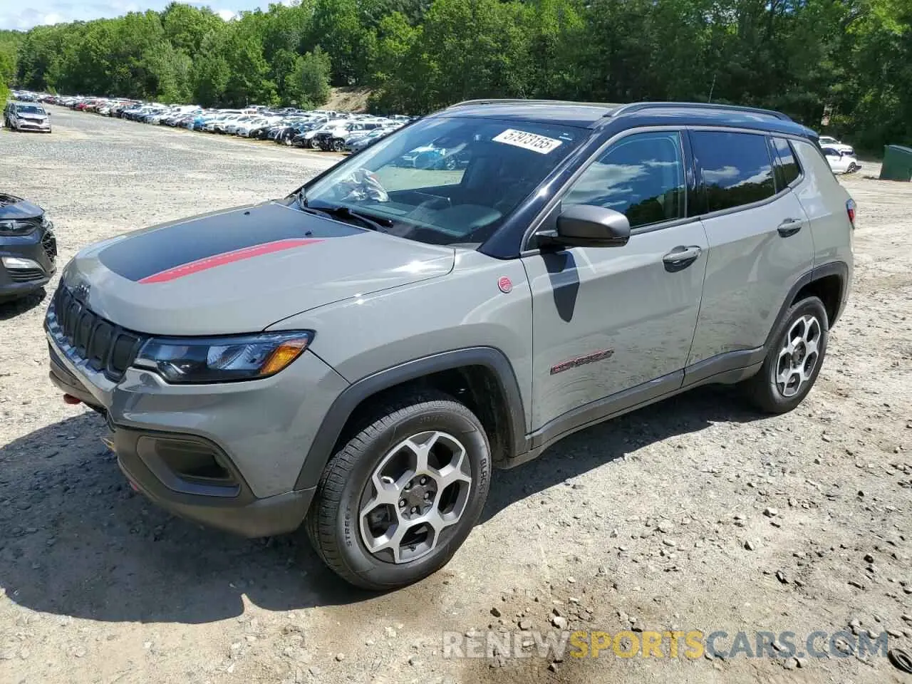 1 Photograph of a damaged car 3C4NJDDB7NT116361 JEEP COMPASS 2022