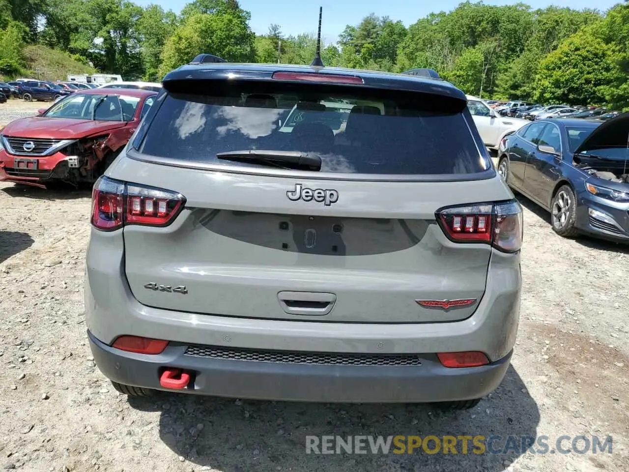 6 Photograph of a damaged car 3C4NJDDB7NT116361 JEEP COMPASS 2022