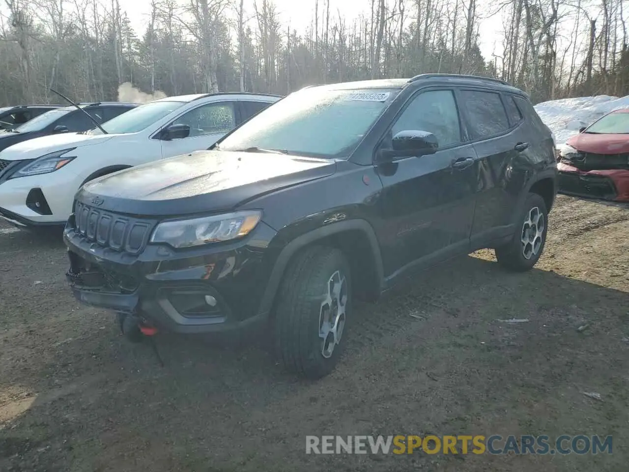 1 Photograph of a damaged car 3C4NJDDB8NT215559 JEEP COMPASS 2022