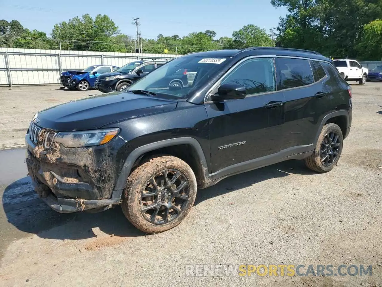 1 Photograph of a damaged car 3C4NJDFB6NT126795 JEEP COMPASS 2022