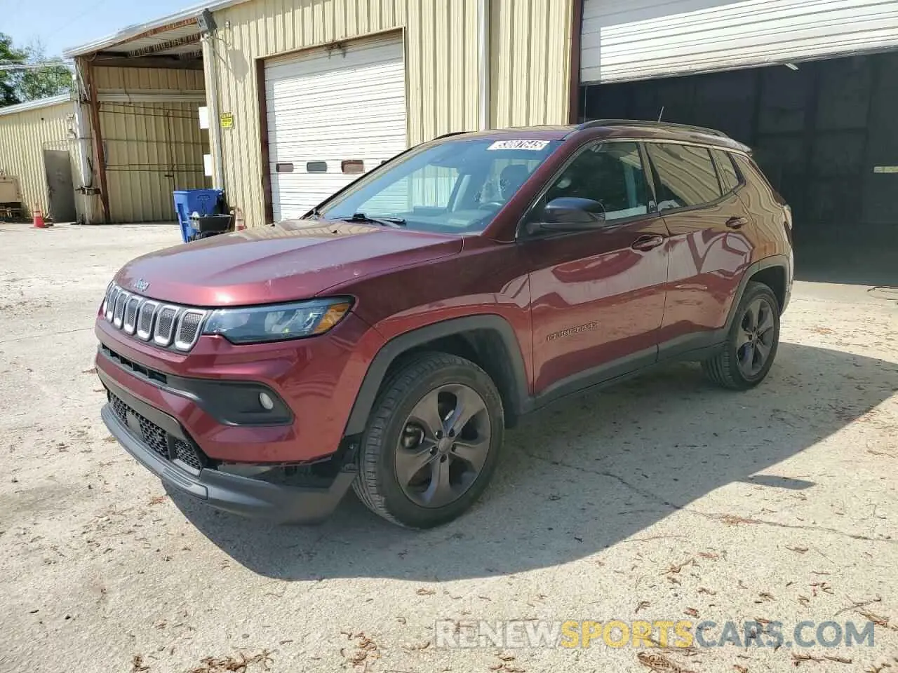 1 Photograph of a damaged car 3C4NJDFB7NT129558 JEEP COMPASS 2022