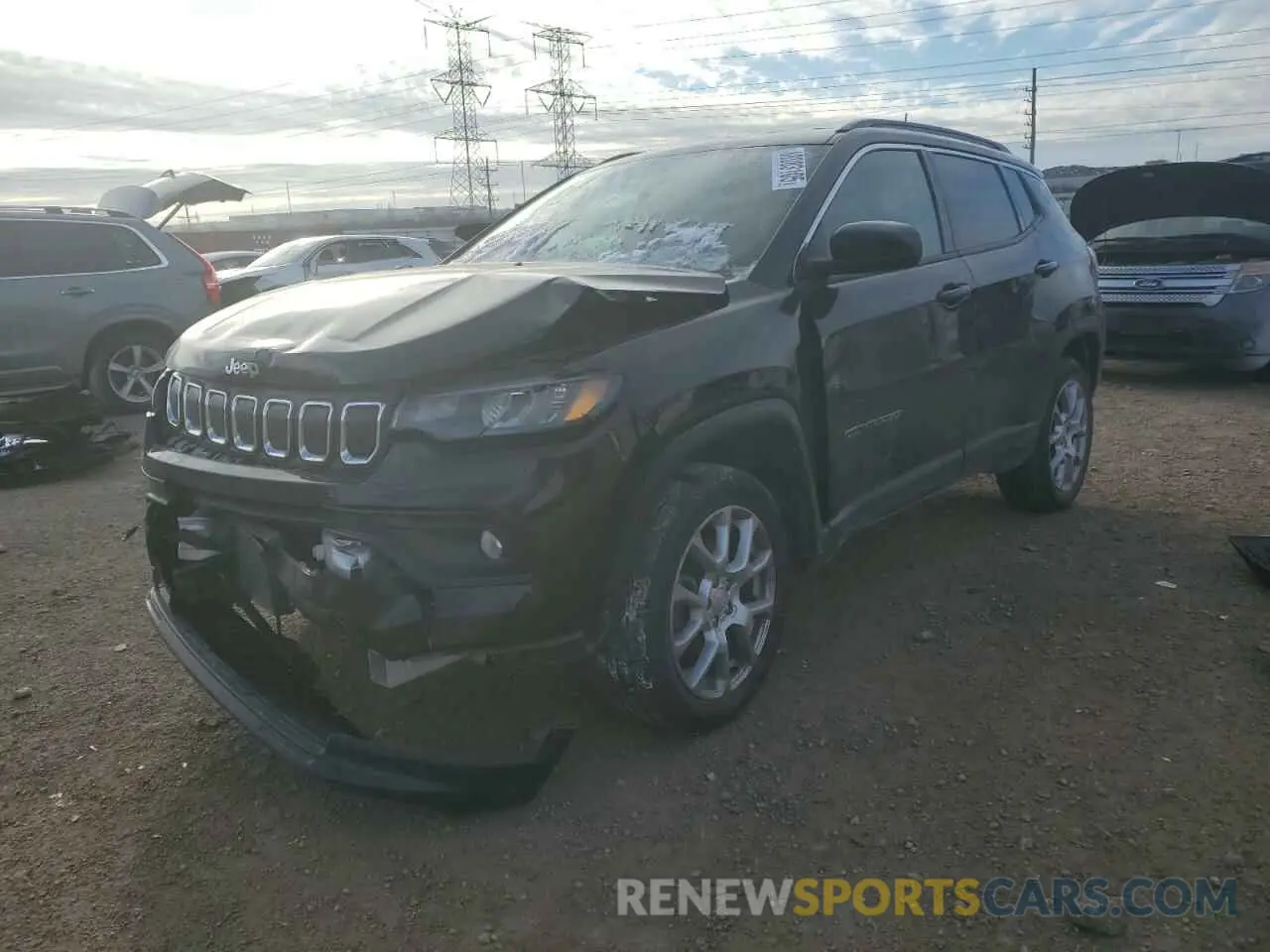 1 Photograph of a damaged car 3C4NJDFBXNT203149 JEEP COMPASS 2022
