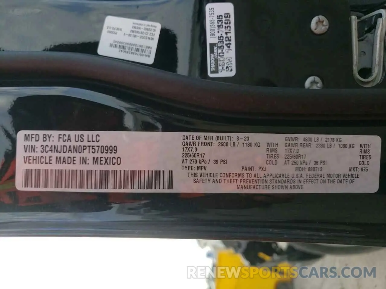 13 Фотография поврежденного автомобиля 3C4NJDAN0PT570999 JEEP COMPASS 2023