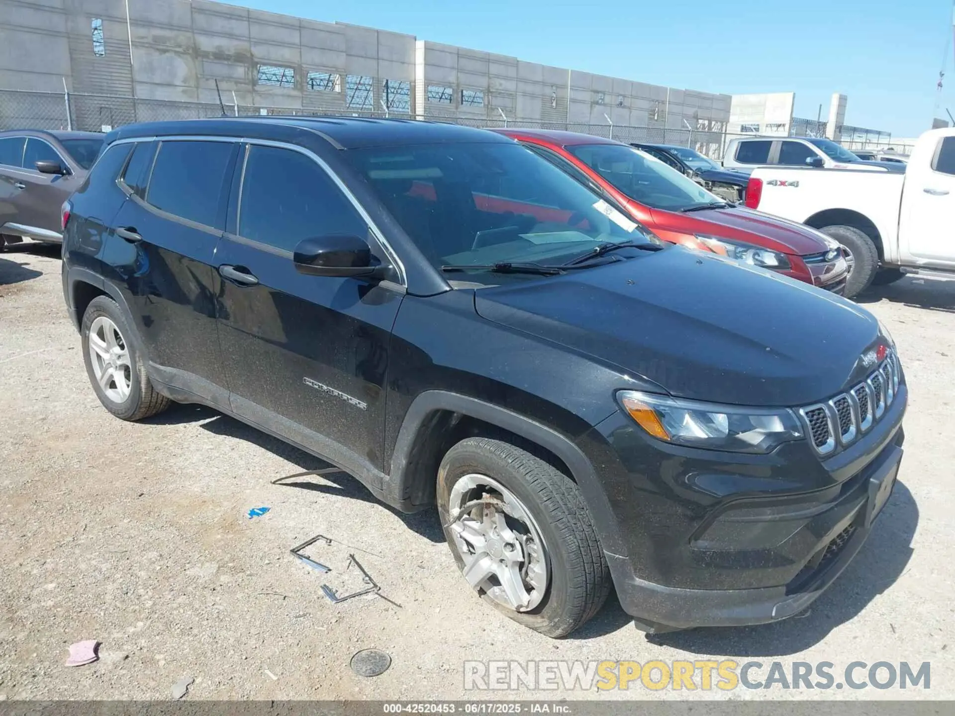1 Photograph of a damaged car 3C4NJDAN1PT520208 JEEP COMPASS 2023