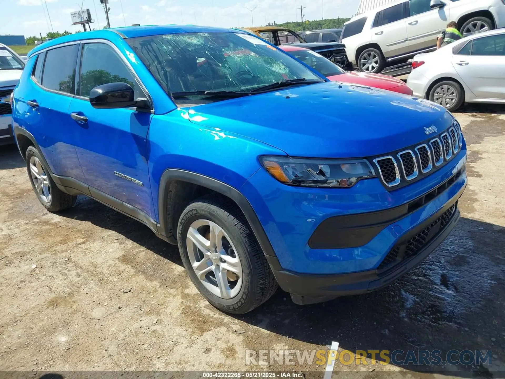 1 Photograph of a damaged car 3C4NJDAN4PT557091 JEEP COMPASS 2023