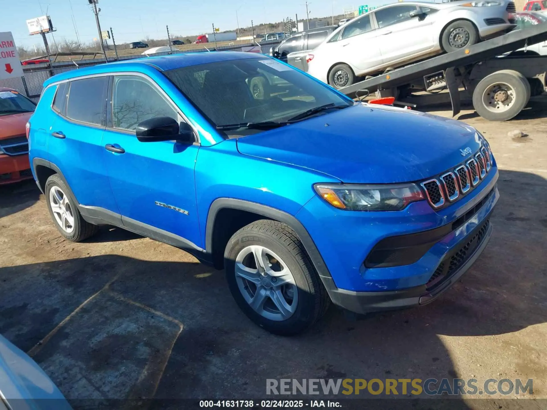 1 Photograph of a damaged car 3C4NJDAN6PT548943 JEEP COMPASS 2023