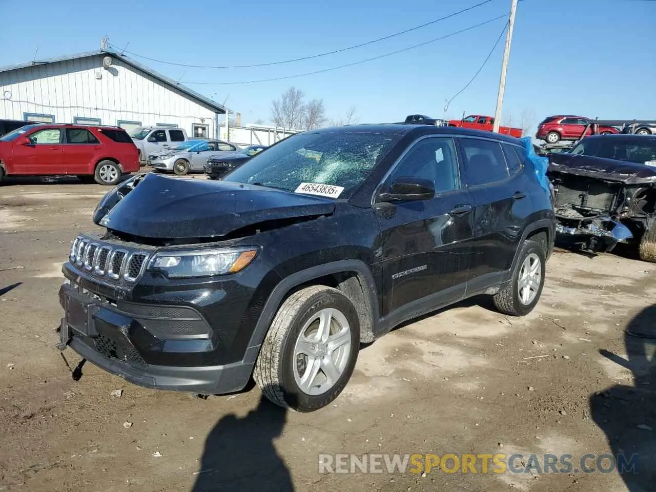 1 Photograph of a damaged car 3C4NJDAN8PT531917 JEEP COMPASS 2023