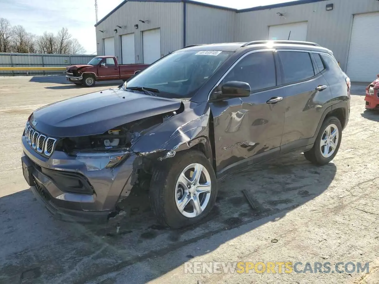 1 Photograph of a damaged car 3C4NJDBN2PT560876 JEEP COMPASS 2023