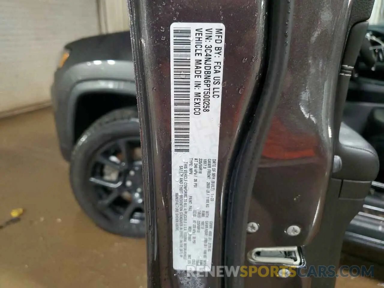 13 Photograph of a damaged car 3C4NJDBN6PT500258 JEEP COMPASS 2023