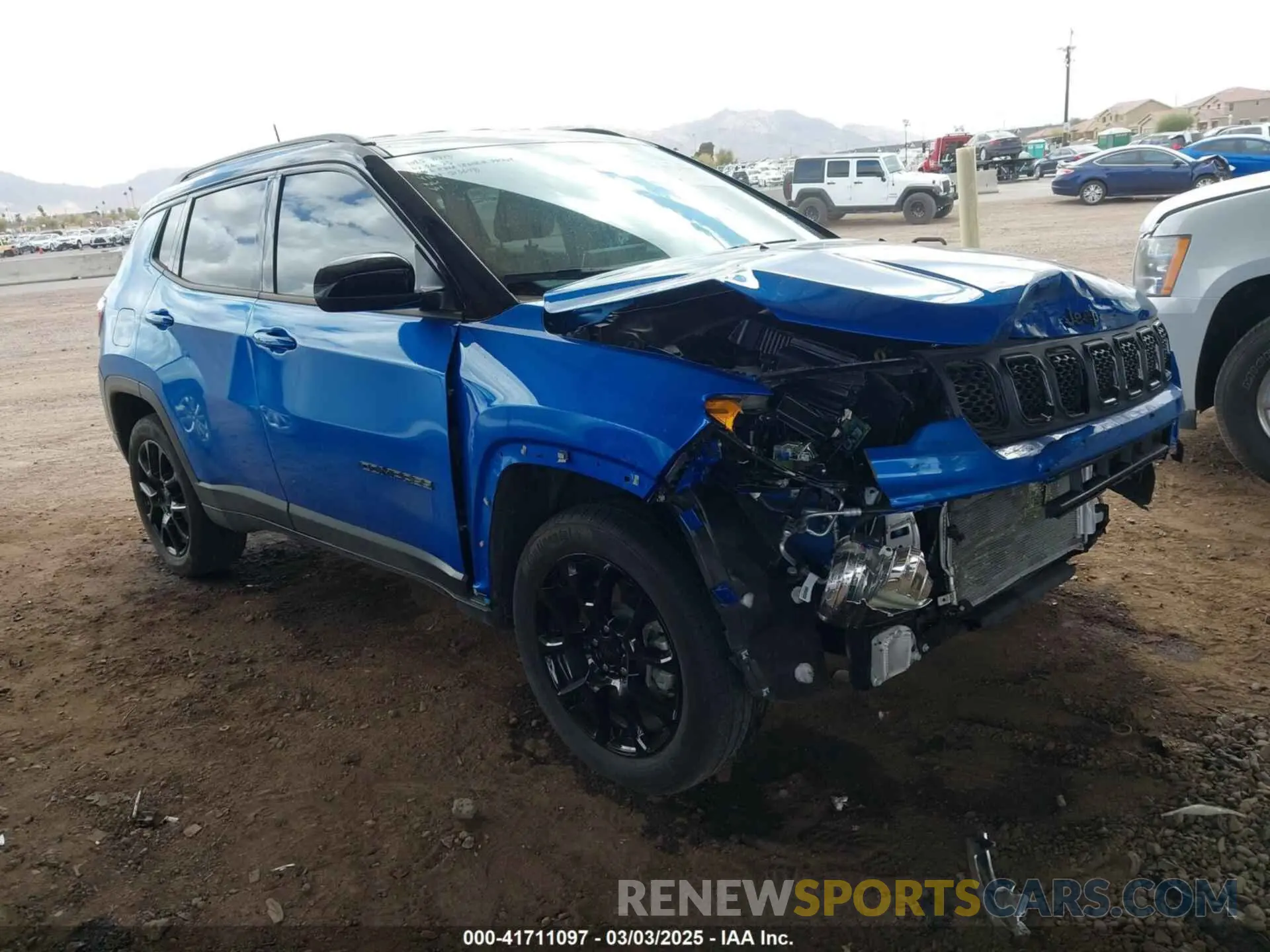 1 Photograph of a damaged car 3C4NJDBN7PT513648 JEEP COMPASS 2023