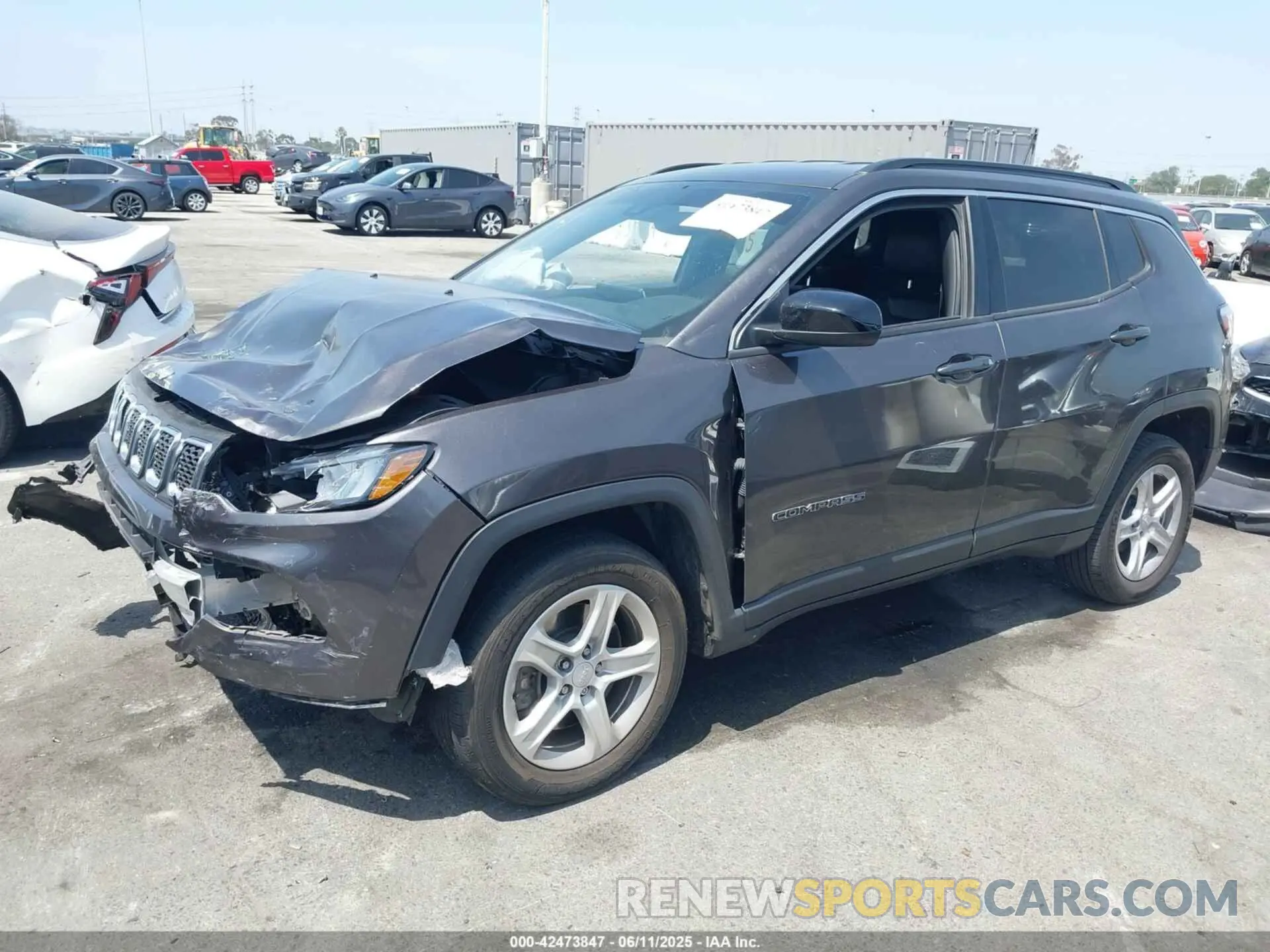 2 Фотография поврежденного автомобиля 3C4NJDBN7PT533642 JEEP COMPASS 2023
