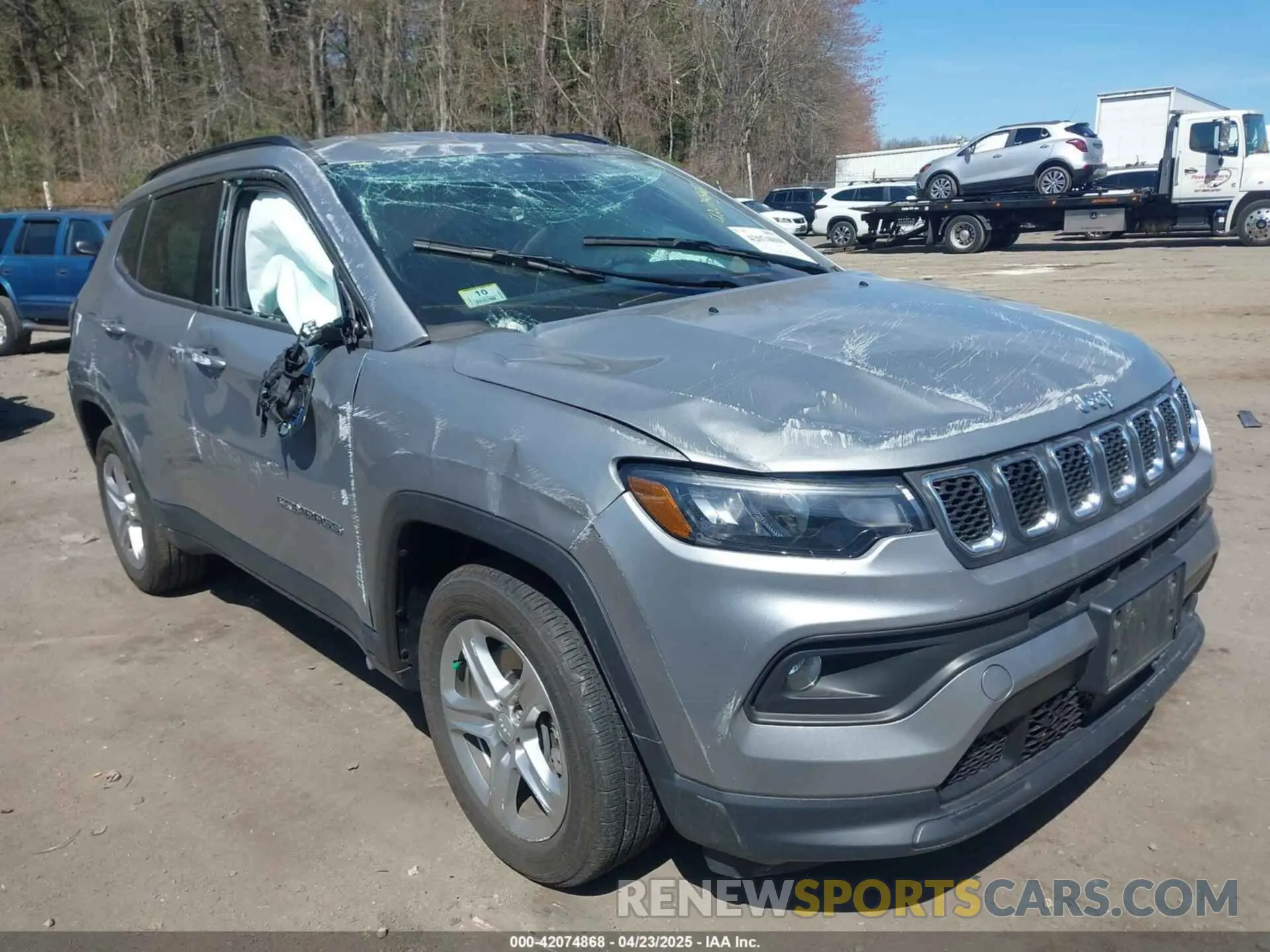 1 Photograph of a damaged car 3C4NJDBN8PT554340 JEEP COMPASS 2023