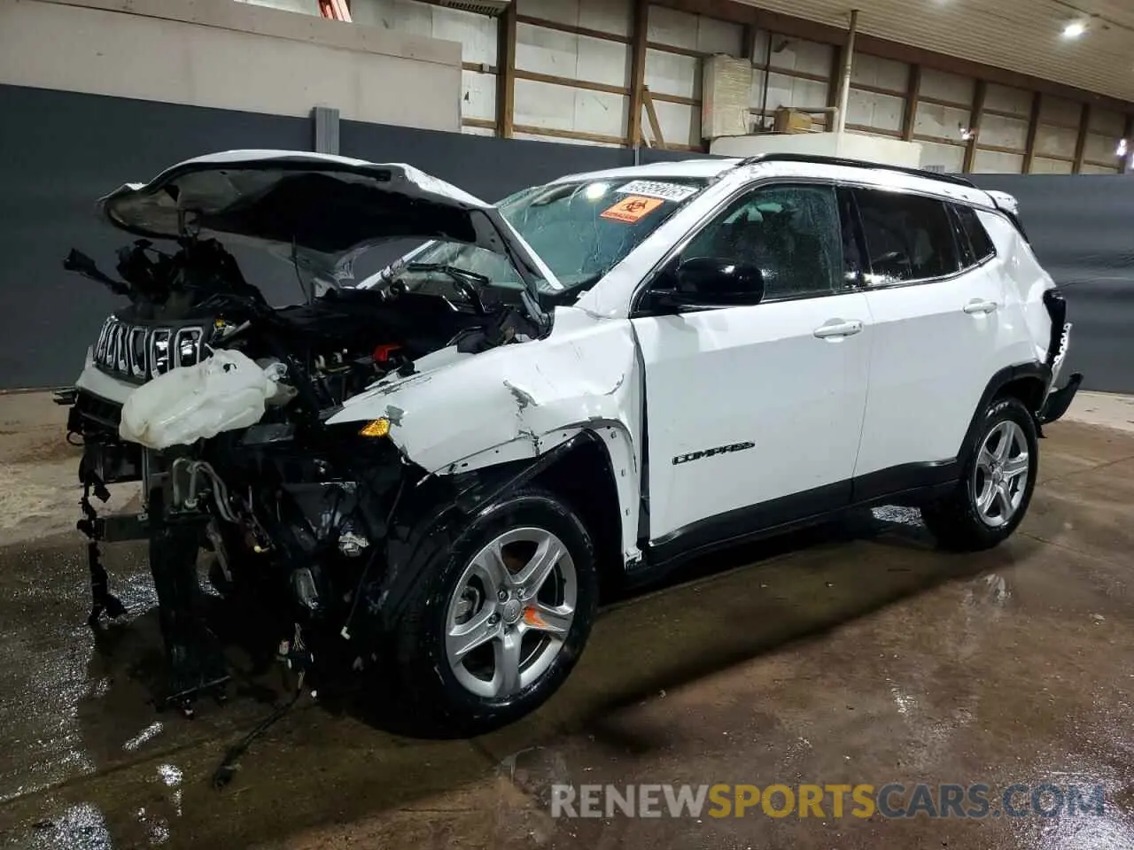 1 Photograph of a damaged car 3C4NJDBN8PT566942 JEEP COMPASS 2023