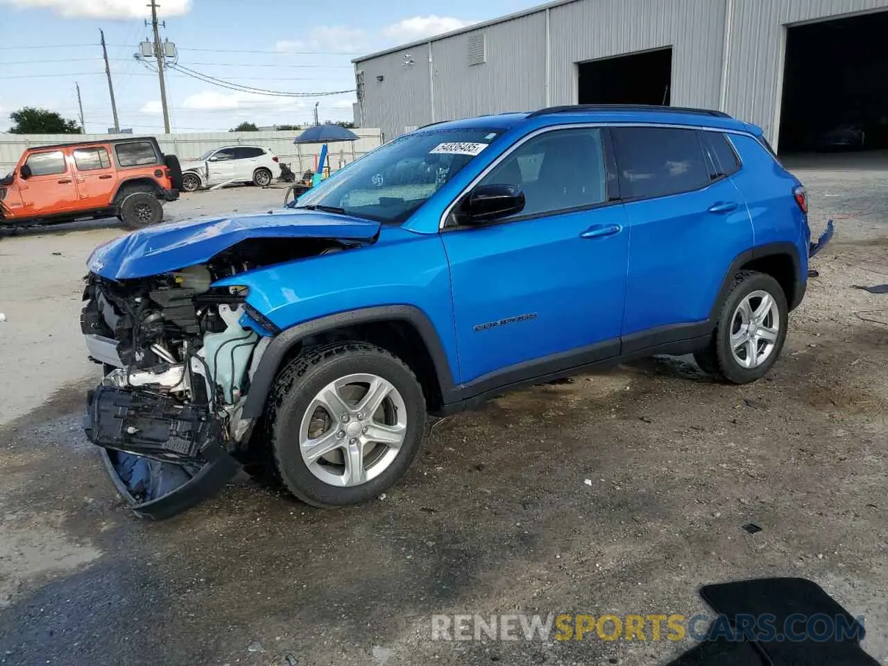 1 Photograph of a damaged car 3C4NJDBN9PT541788 JEEP COMPASS 2023