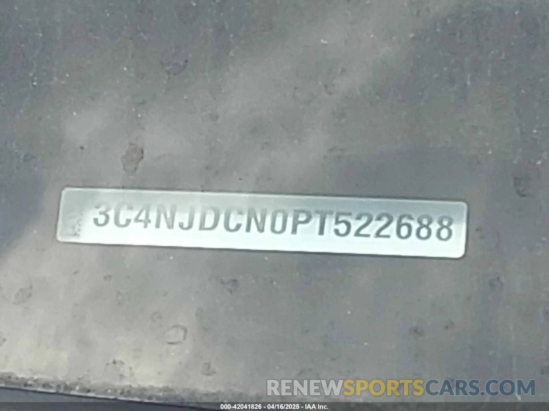 9 Photograph of a damaged car 3C4NJDCN0PT522688 JEEP COMPASS 2023