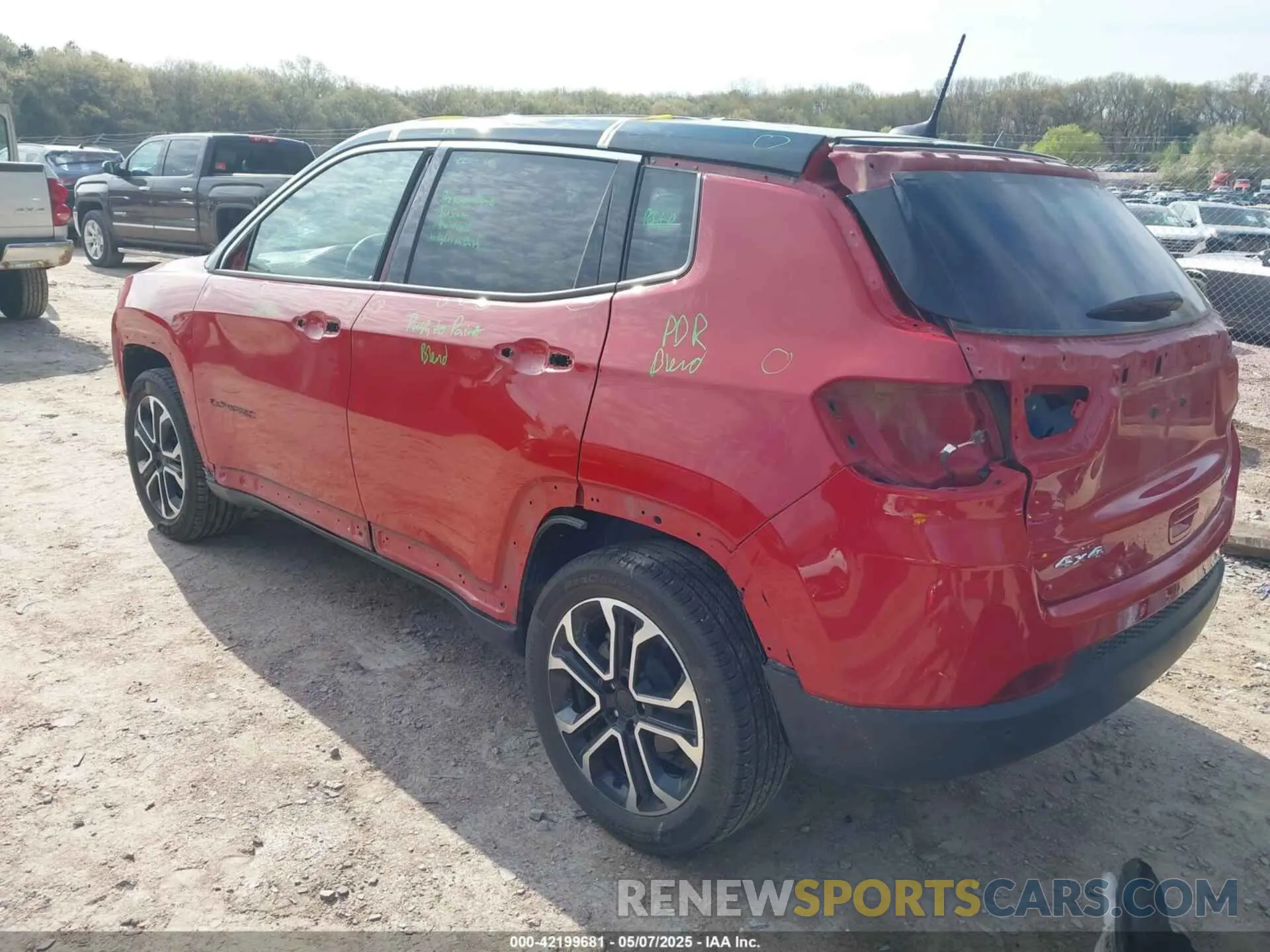 3 Photograph of a damaged car 3C4NJDCN0PT527468 JEEP COMPASS 2023