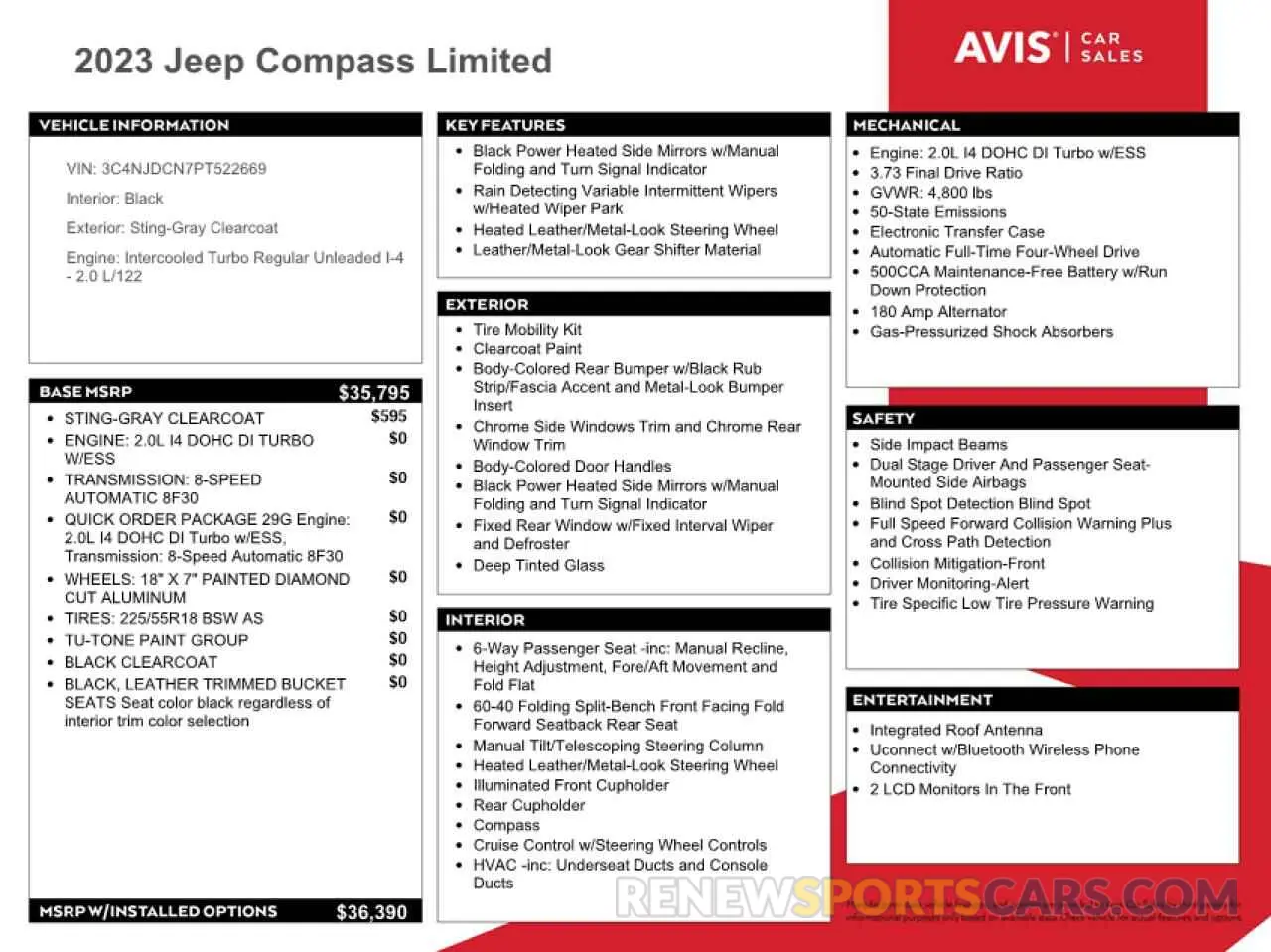 13 Photograph of a damaged car 3C4NJDCN7PT522669 JEEP COMPASS 2023