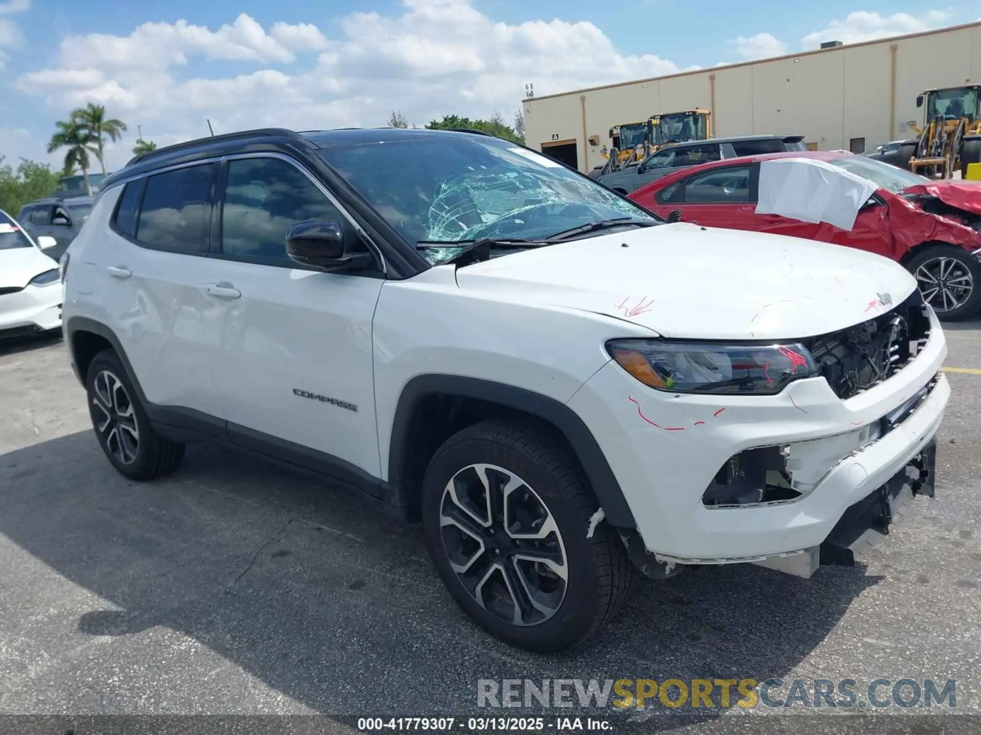 1 Photograph of a damaged car 3C4NJDCN9PT564826 JEEP COMPASS 2023